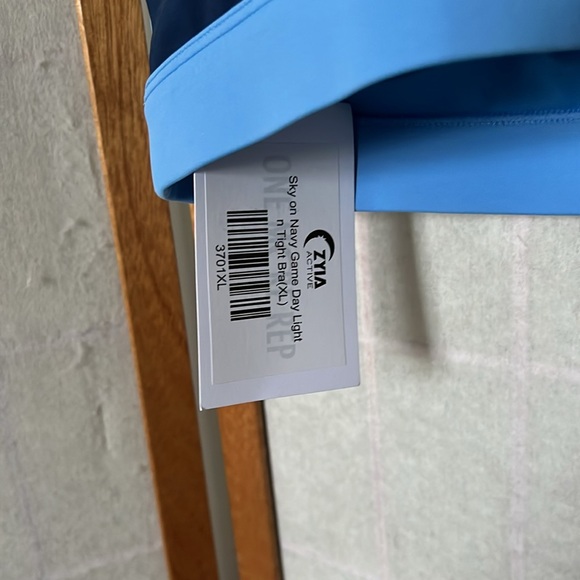 Zyia Sky on Navy Game Day Light n Tight Sports Bra Sz XL - Picture 4 of 4